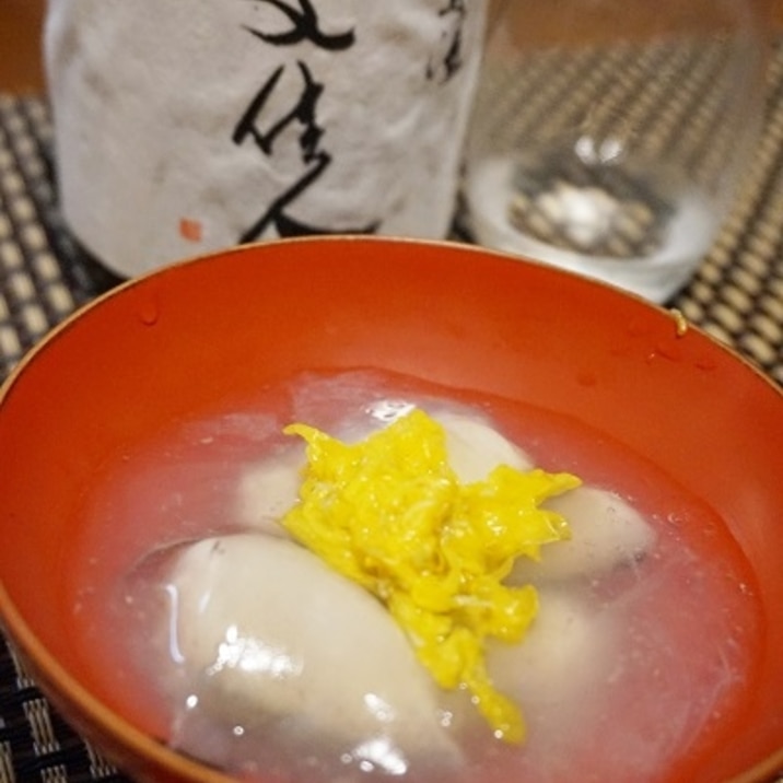 おうち居酒屋、げんげ（水魚）の酒蒸し